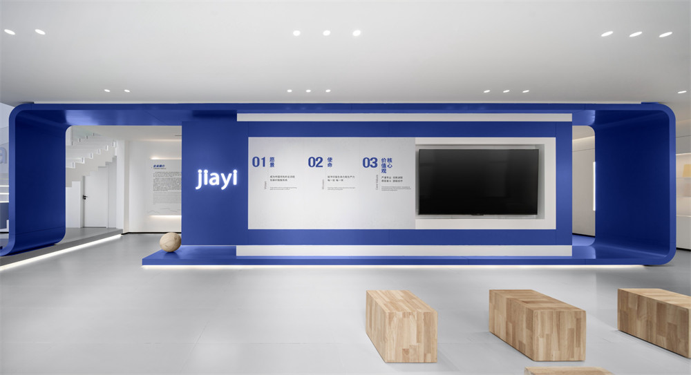 现代极简风JIAYI柔版企业展厅装修设计方案(图3)